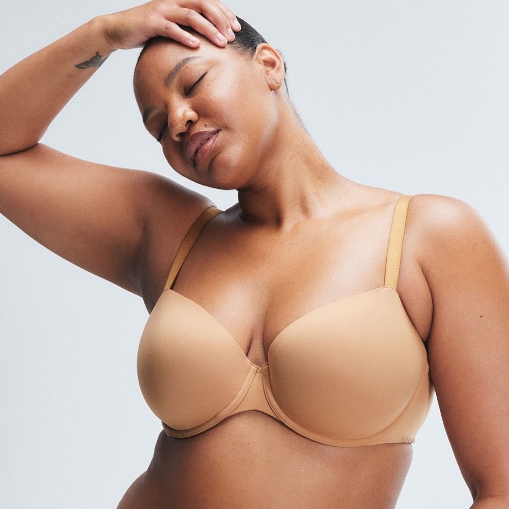 NWT Savage X Fenty Tan T-Shirt Bra with Molded Cups 46DDD/F